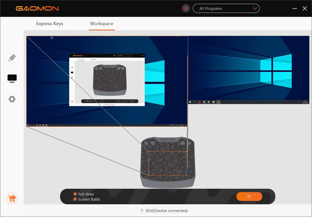 GAOMON S630 3 2 Inches Graphics Drawing Tablet - Function Setting 2