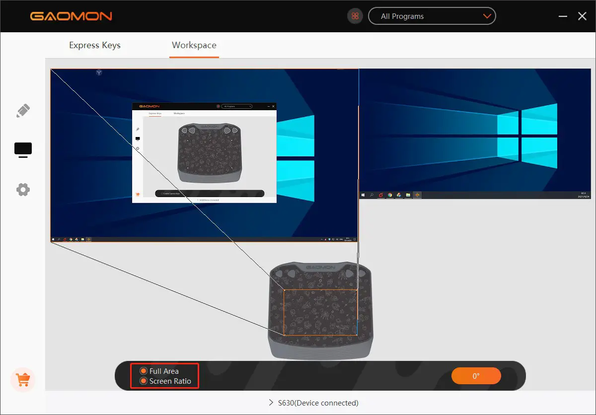 GAOMON S630 3 2 Inches Graphics Drawing Tablet - Function Setting 3