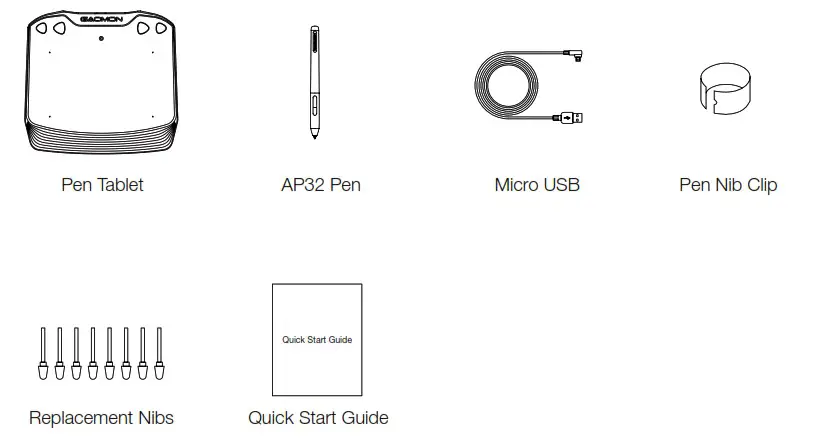 GAOMON S630 3 2 Inches Graphics Drawing Tablet - Product Overview 2