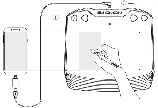 GAOMON S630 3 2 Inches Graphics Drawing Tablet - Product Overview 4