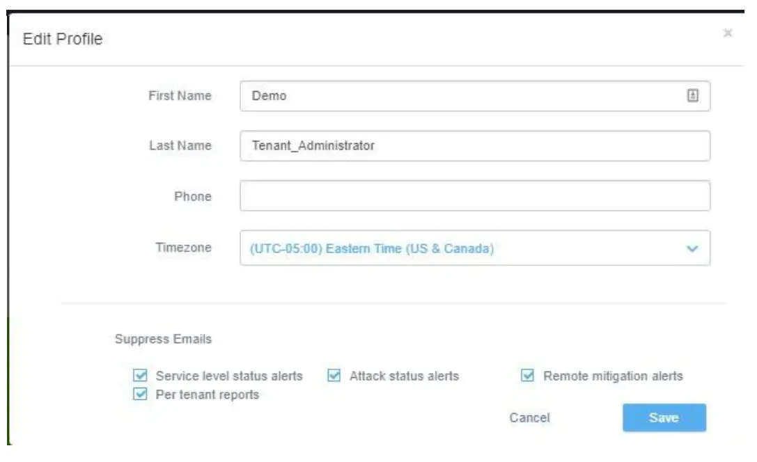Edit Your User Profile