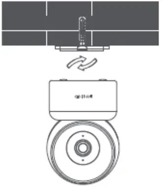 imilab CMSXJ16A Home Security Camera - lock it in position