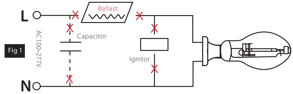 RAB Lighting HIDFA XXS EX39 8CCT BYP 5SP RAB LED Corn Cob - fig