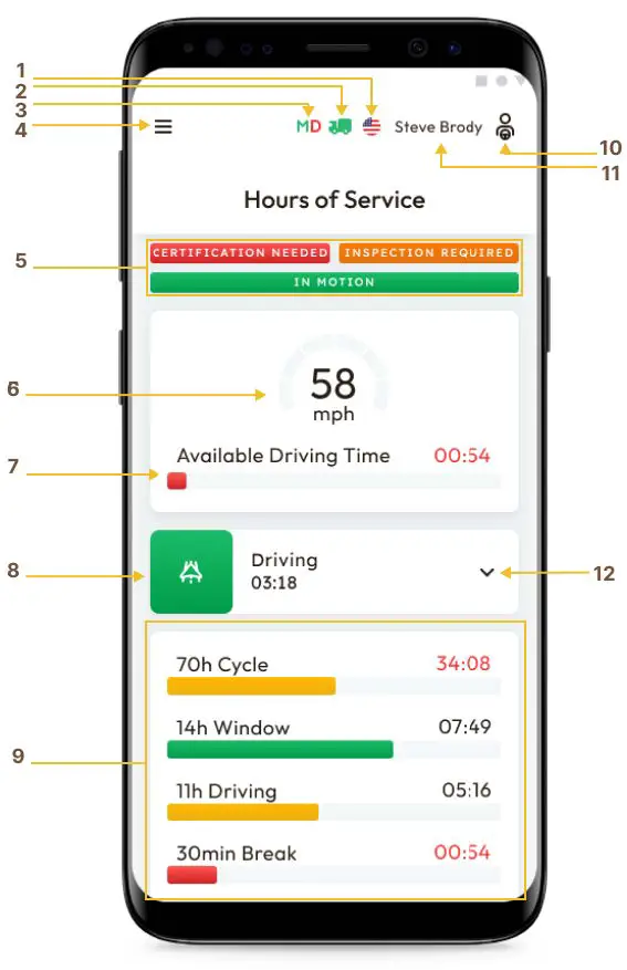 Apps Amber ELD Application for Android Driver-fig-2