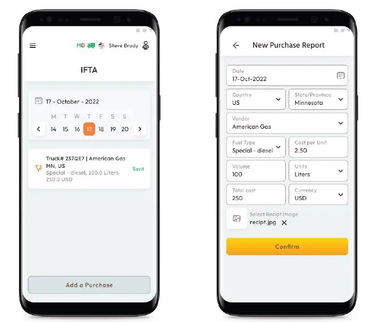 Apps Amber ELD Application for Android Driver-fig-7