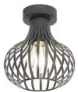 QAZQA 105116 Modern Plafong Lamp Black 18 cm