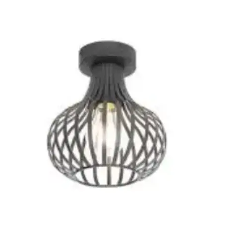 Qazqa 105116 Modern Plafong Lamp Black 18 Cm Instruction Manual