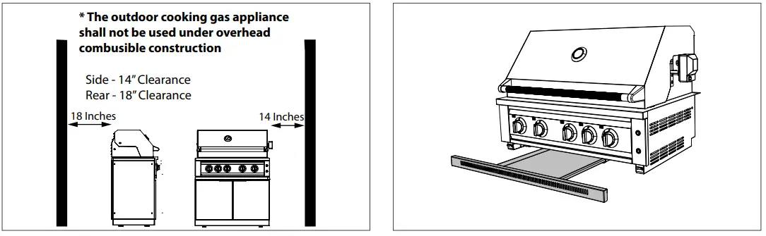 NEWAGE 66913 36 Inch Liquid Propane 5 Burner Grill - fig 1