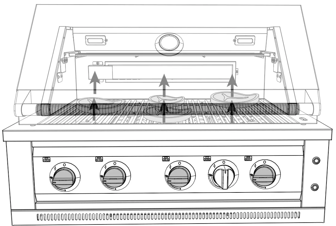 NEWAGE 66913 36 Inch Liquid Propane 5 Burner Grill - fig 13