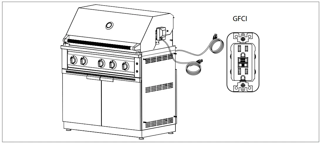 NEWAGE 66913 36 Inch Liquid Propane 5 Burner Grill - fig 4