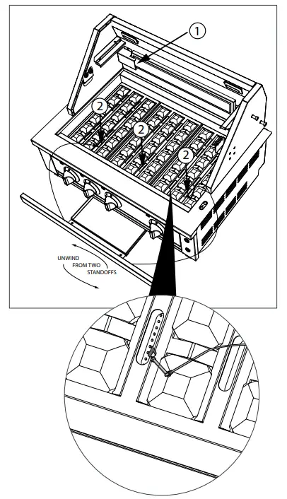 NEWAGE 66913 36 Inch Liquid Propane 5 Burner Grill - fig 8