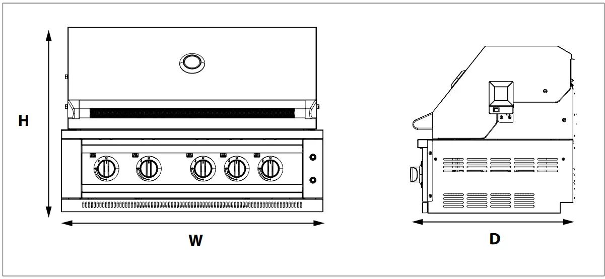 NEWAGE 66913 36 Inch Liquid Propane 5 Burner Grill - figure 12
