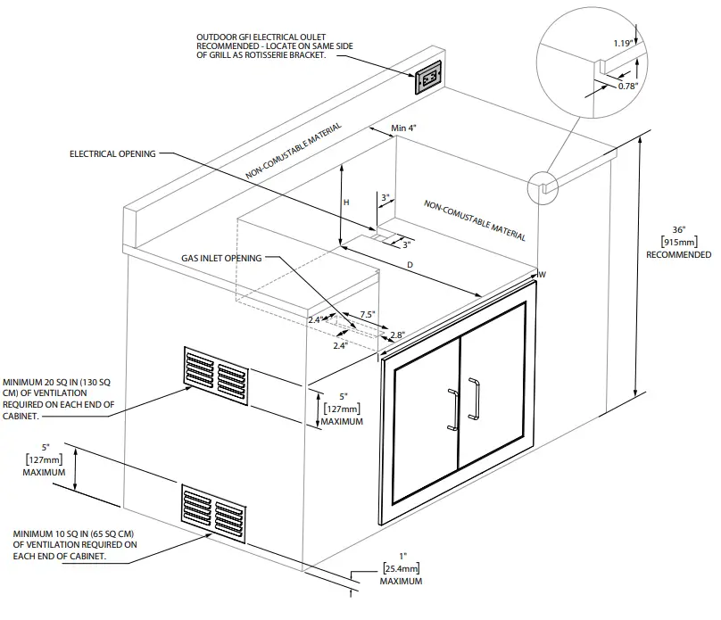 NEWAGE 66913 36 Inch Liquid Propane 5 Burner Grill - figure 23