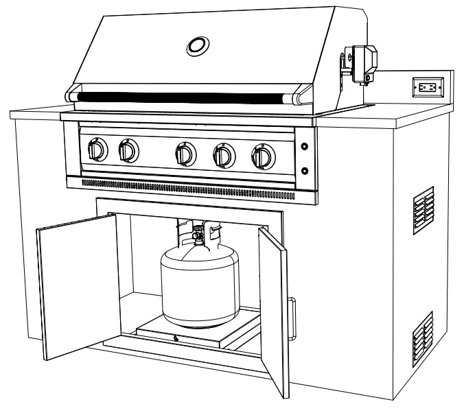 NEWAGE 66913 36 Inch Liquid Propane 5 Burner Grill - figure 24