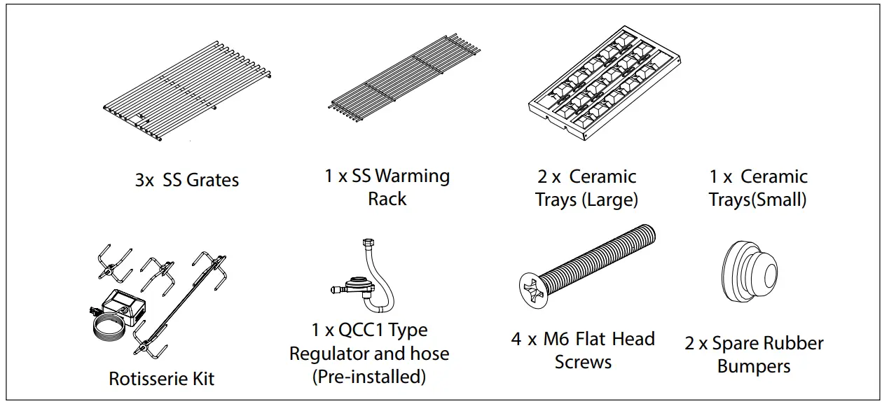 NEWAGE 66913 36 Inch Liquid Propane 5 Burner Grill - figure 8