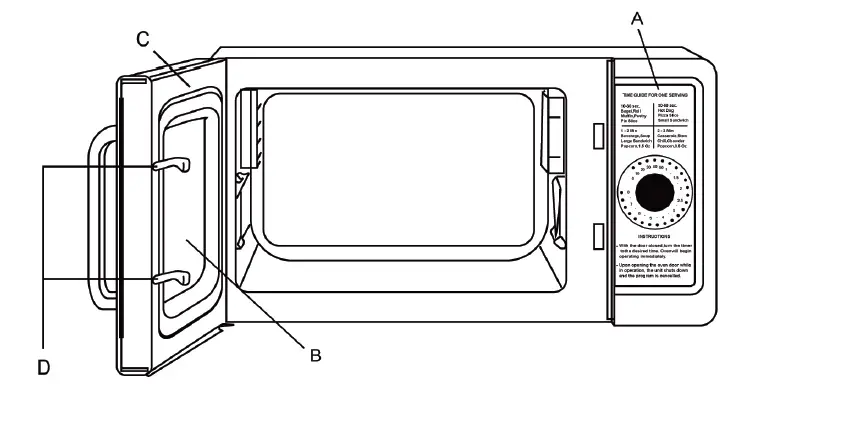 General-GEW1000D-Commercial-Microwave-Oven-fig-2