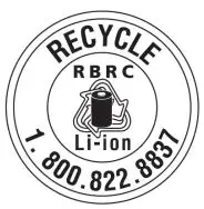 FUSION F-15XP Cordless Finish Nailers Instruction Manual - Recycle