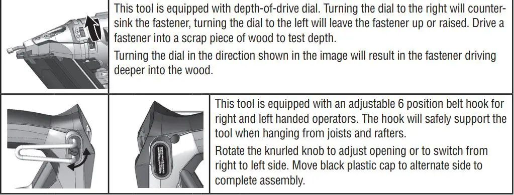 FUSION F-15XP Cordless Finish Nailers Instruction Manual - Tool Operation