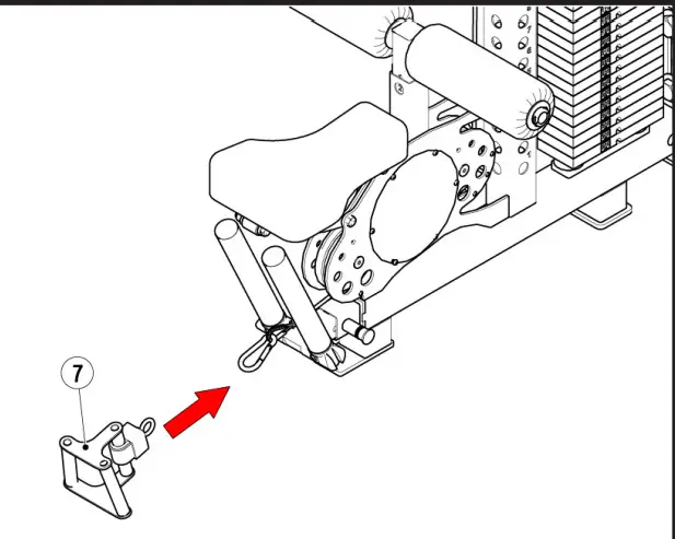 SORINEX P02283 Lat Pull Low Row Machine - ASSEMBLY 11