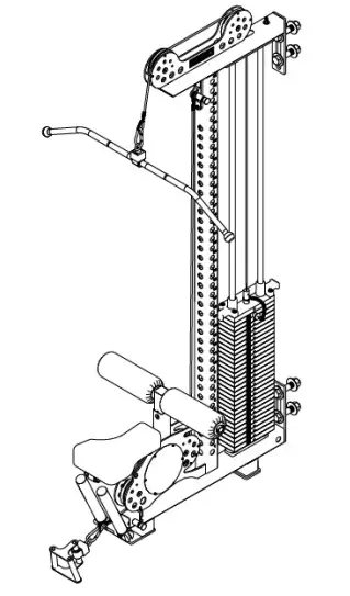 SORINEX P02283 Lat Pull Low Row Machine - ASSEMBLY 12