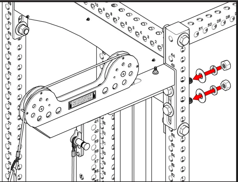 SORINEX P02283 Lat Pull Low Row Machine - ASSEMBLY 4