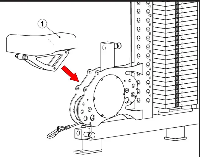 SORINEX P02283 Lat Pull Low Row Machine - ASSEMBLY 5
