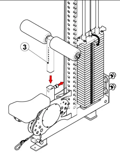 SORINEX P02283 Lat Pull Low Row Machine - ASSEMBLY 8