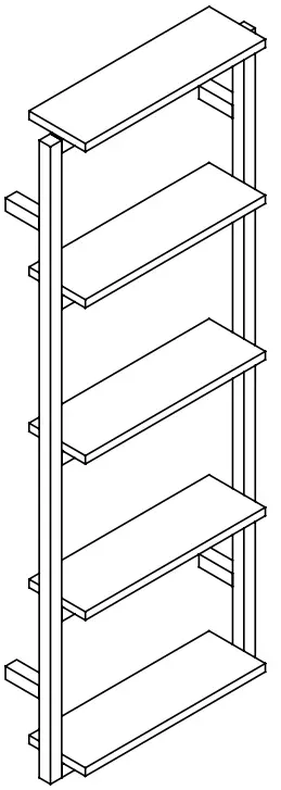 HOME DECORATORS COLLECTION HDSS1801 Juno 18 in. W x 6 in. D x 49 in. H Black Wall Mount Bathroom Storage Wall Cabinet