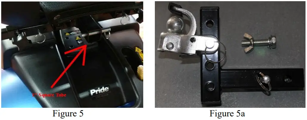 CHALLENGER J2800 Scooter Trailer - hitch adapter