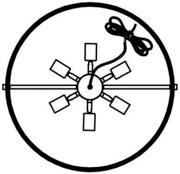 Vanity Art SJR30106BK BD 6 Light Unique Globe Pendant - Icon 6