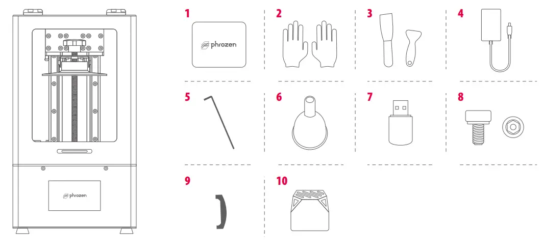 phrozen SONIC 4K 3D Printer - box