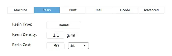 phrozen SONIC 4K 3D Printer - parameter