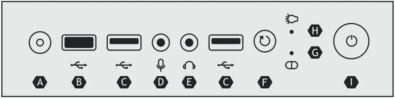 Savio P010223SO Raptor White X1 Professional Gaming Pc Case - FRONT PANEL