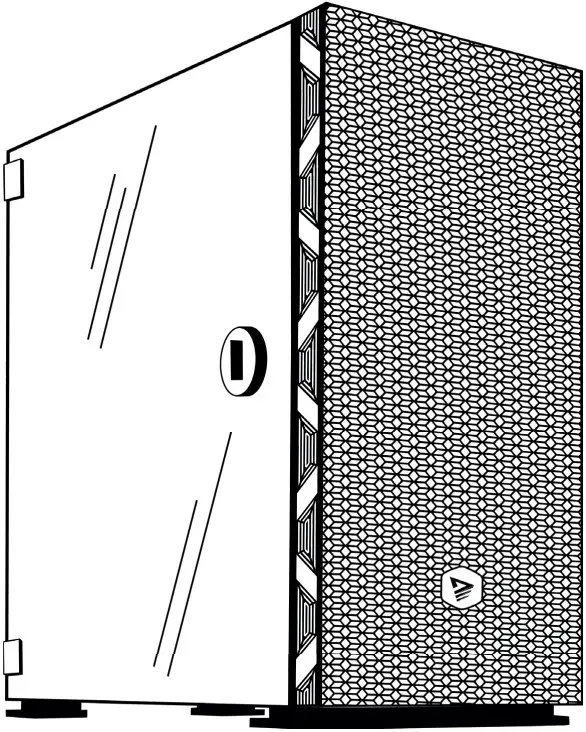 Savio P010223SO Raptor White X1 Professional Gaming Pc Case