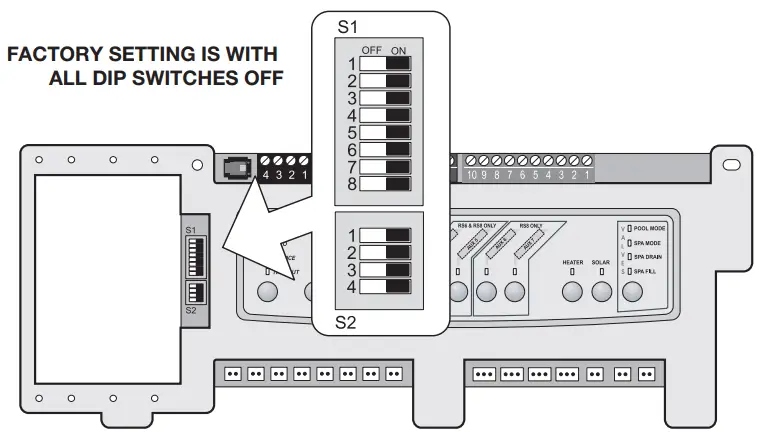 Jandy AquaLink RS Control Systems - water and overflow