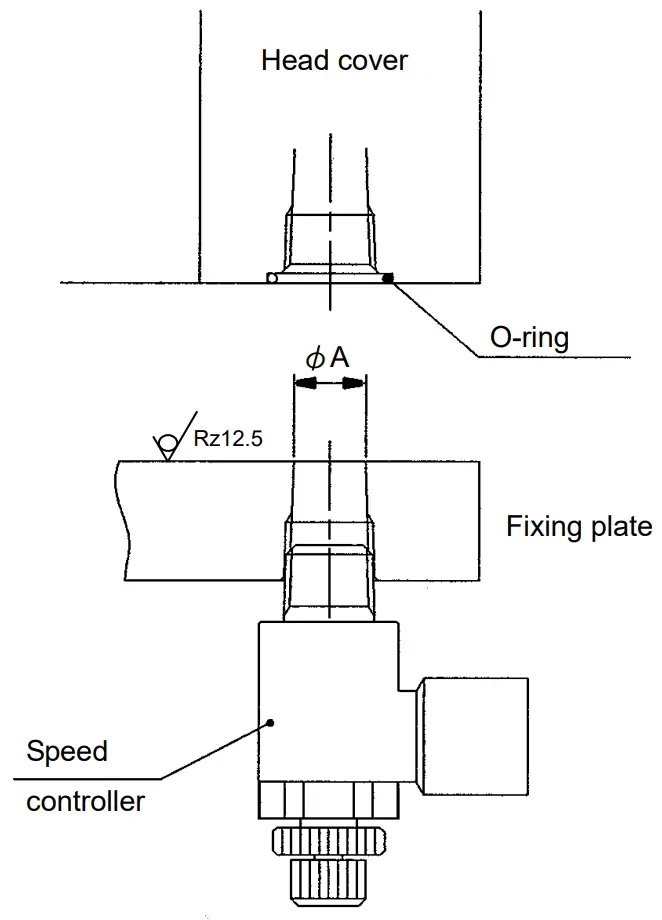 SMC ML2B Series Hyrodless Monosashi Kun Stroke Reading Cylinder - dimension
