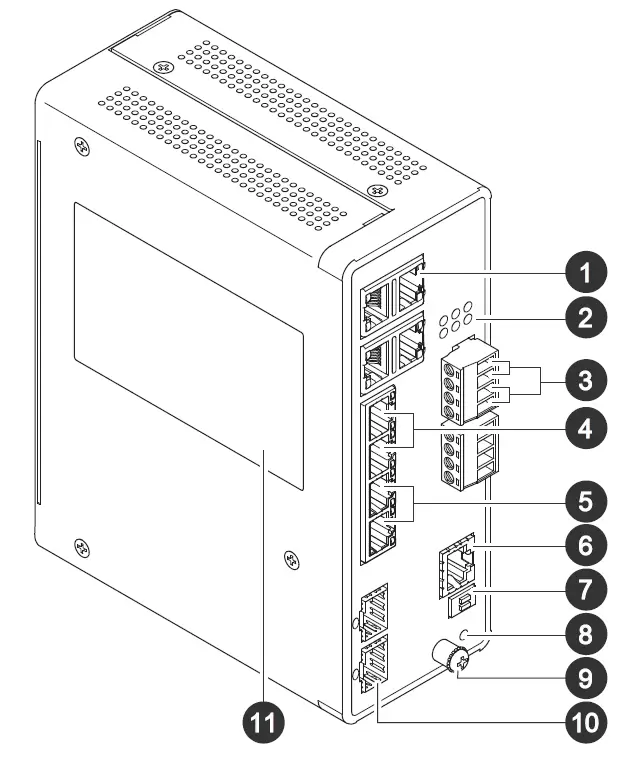 AXIS D8208-R Industrial PoE++ Switch 6