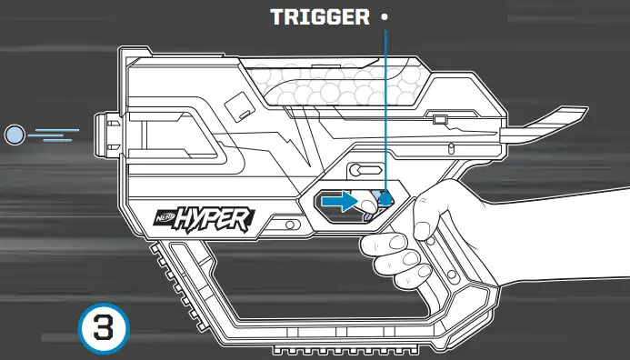 Hasbro FUEL 20 Nerf Hyper Fuel 20 Blaster - FIRE TIRER 4