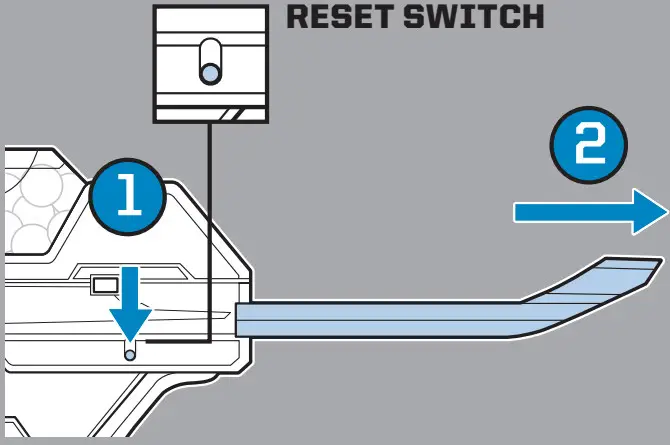 Hasbro FUEL 20 Nerf Hyper Fuel 20 Blaster - RESET SWITCH