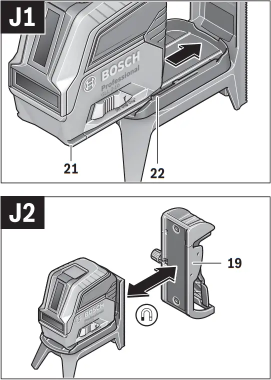 BOSCH GLL 2-10 - Fig. J