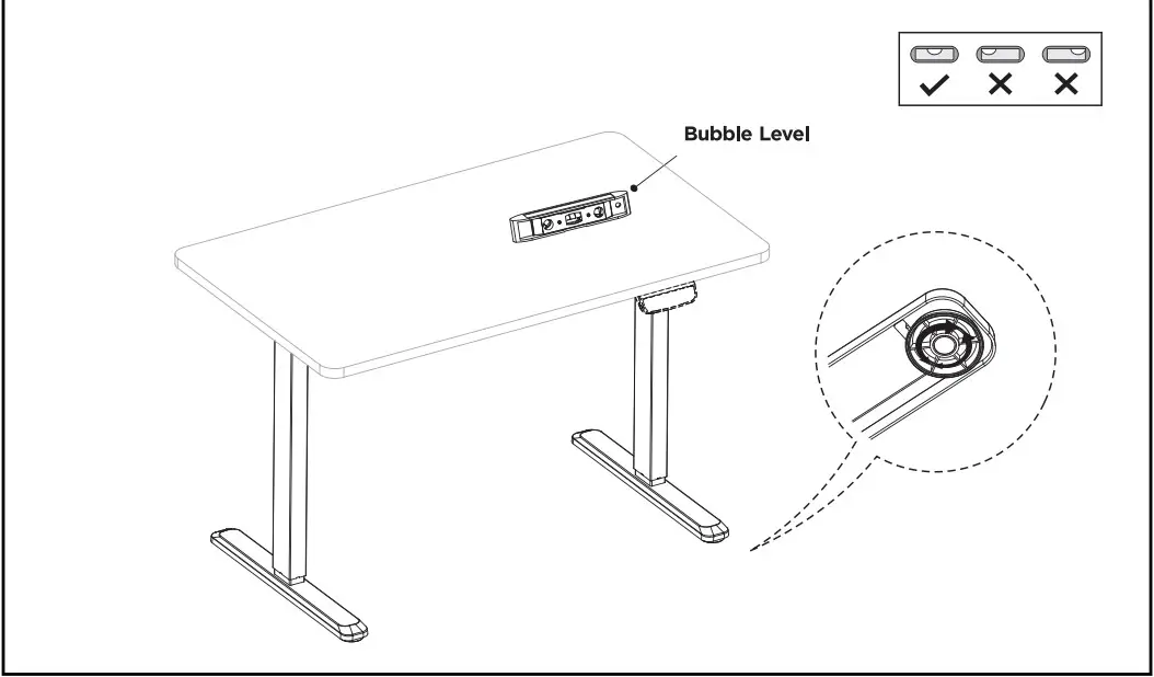 V I V O DESK-V102E Black Electric Single Motor Desk Frame - ASSEMBLY STEPS 11