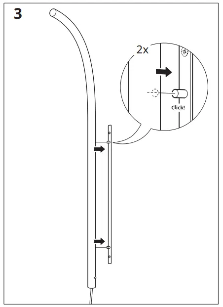 IKEA VARMBLIXT LED Wall Light - Fig 3.