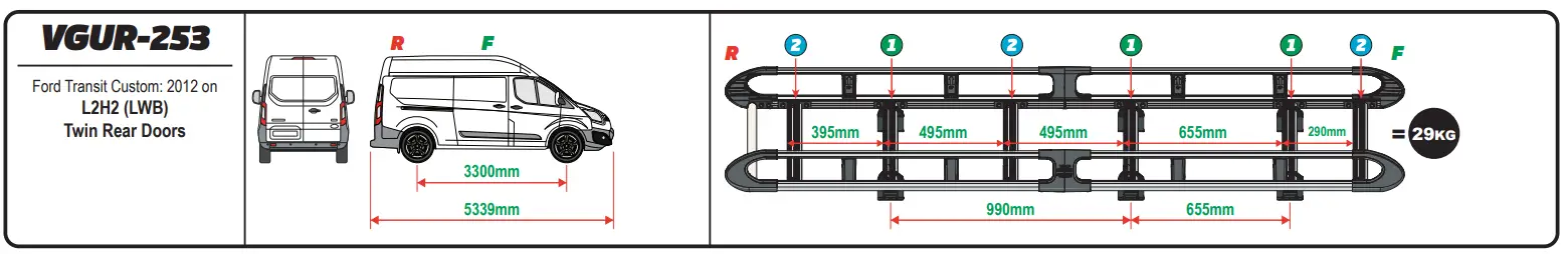VAN-GUARD-VGUR-253-ULTI-Twin-Door-Roof-Rack-fig-3