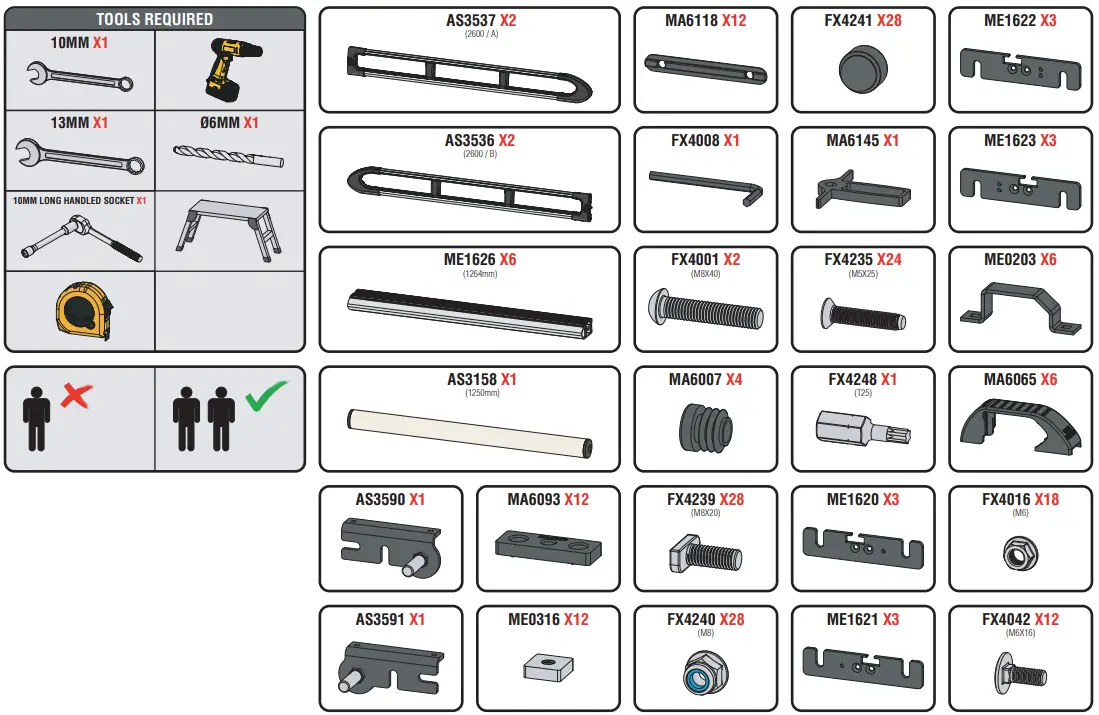 VAN-GUARD-VGUR-253-ULTI-Twin-Door-Roof-Rack-fig-4