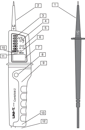 UNI-T UT15A Voltage Indicator-FIG1