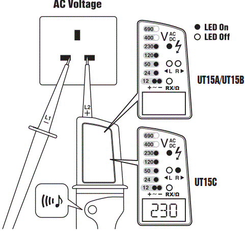 UNI-T UT15A Voltage Indicator-FIG2