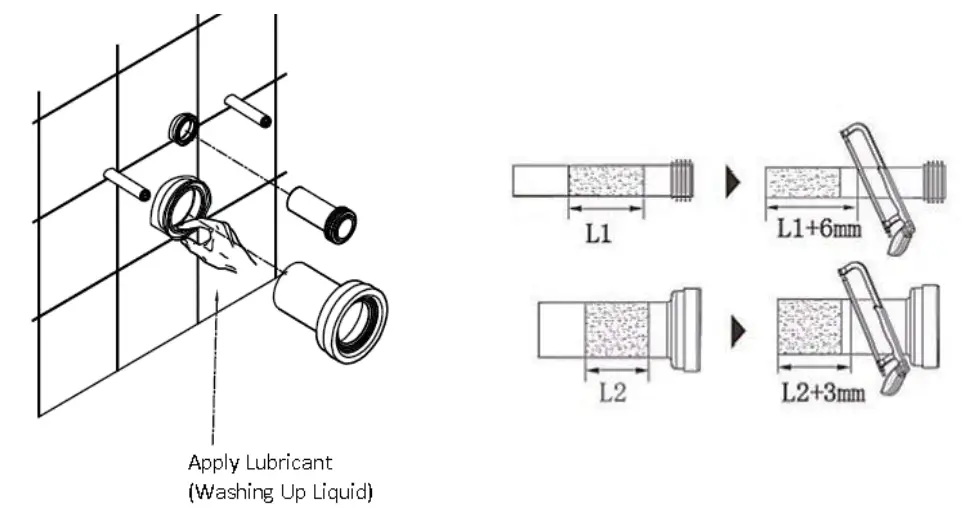 better bathrooms BeBa 28672 Frame and Chrome Flush Plate - Cilp 12