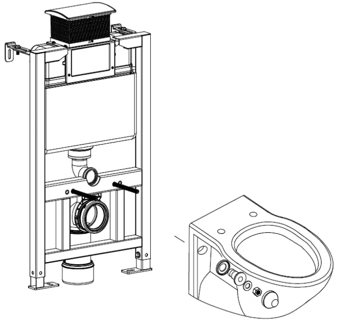 better bathrooms BeBa 28672 Frame and Chrome Flush Plate