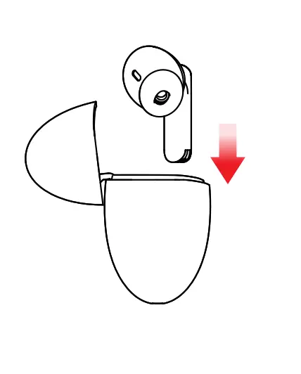 aiwa Prodigy Clear TWS Earphones with Charging Case - Charging the Earphones