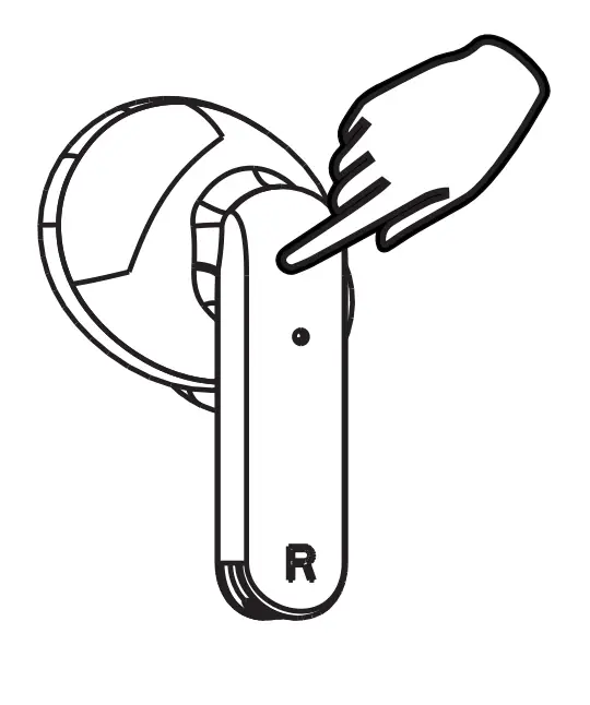 aiwa Prodigy Clear TWS Earphones with Charging Case - RIGHT EARPHONE